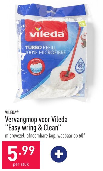 ALDI Vileda Vervangmop voor Vileda Easy wring & Clean aanbieding