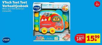 Kruidvat Vtech toet toet verhaaltjesboek aanbieding