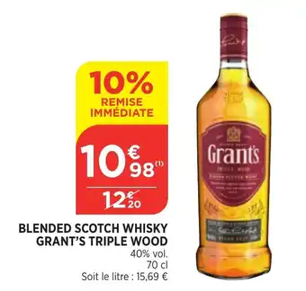 Blended Scotch Whisky Grant's Triple Wood 40% vol. 70 cl