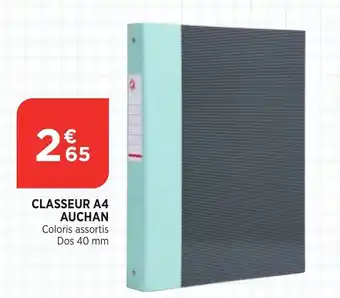 Classeur A4 Auchan Dos 40 mm