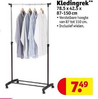Kruidvat Kledingrek aanbieding