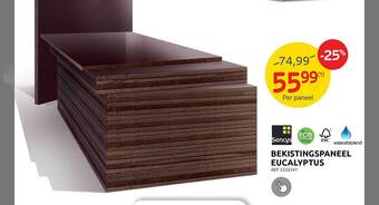 Brico Bekistingspaneel eucalyptus aanbieding