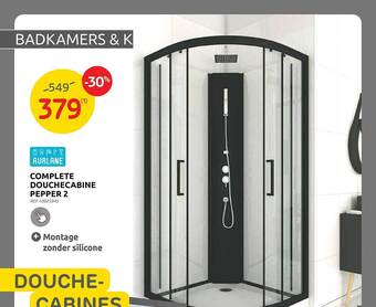 Brico Complete douchecabine pepper 2 aanbieding