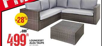 Brico Loungeset alea taupe aanbieding