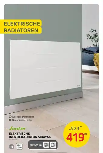 Brico Elektrische inertieradiator sibayak aanbieding