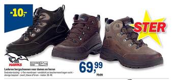 Makro Lederen bergschoenen voor dames en heren aanbieding