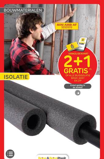 Brico Buisisolatie basic, easy en zip aanbieding