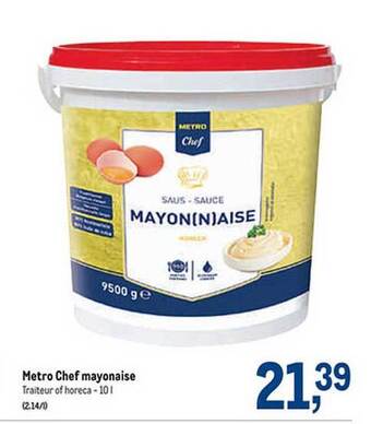 Makro Metro chef mayonaise aanbieding