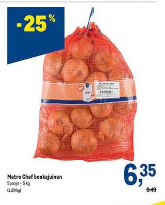 Makro Metro chef bonkajuinen aanbieding