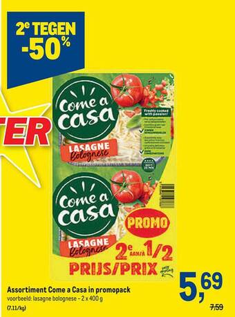 Makro Assortiment come a casa in promopack aanbieding