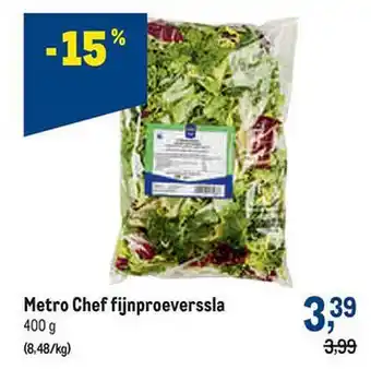 Makro Metro chef fijnproeverssla aanbieding