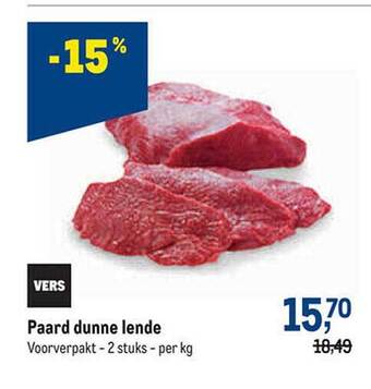 Paard dunne lende
