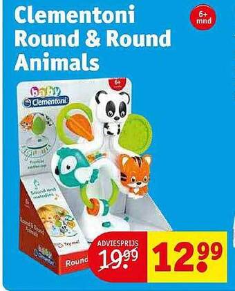 Kruidvat Clementoni round & round animals aanbieding