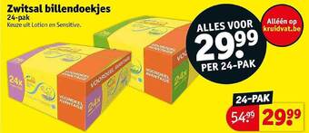 Kruidvat Zwitsal billendoekjes aanbieding