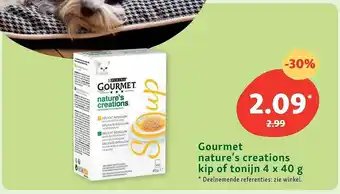 Maxi Zoo Gourmet nature's creations kip of tonijn aanbieding