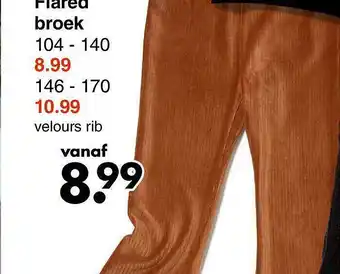 Flared broek
