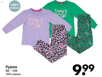 Wibra Pyjama aanbieding
