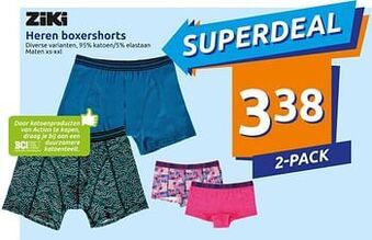 Action Heren boxershorts aanbieding