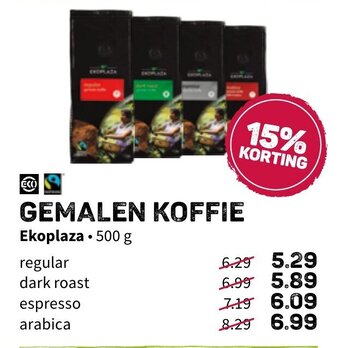 Ekoplaza Gemalen Koffie aanbieding