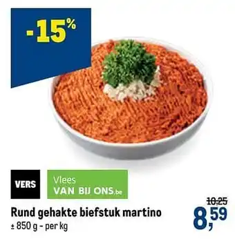 Rund gehakte biefstuk martino 850g