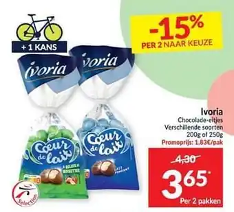 Intermarché Ivoria chocolade-eitjes 200g aanbieding