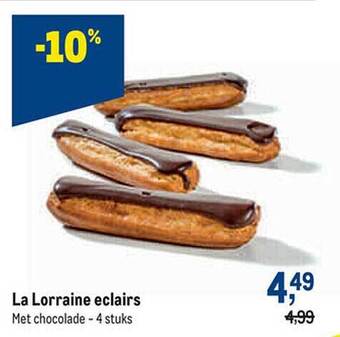 Makro La lorraine eclairs aanbieding