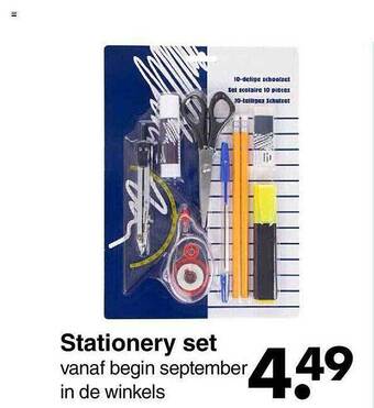 Wibra Stationery set aanbieding