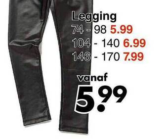 Wibra Legging aanbieding