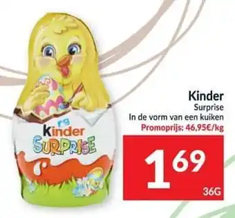 Kinder surprise ln de vorm van een kuiken 36g