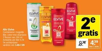 Albert Heijn Elvive color-vive shampoo aanbieding