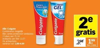 Albert Heijn Colgate caries protection tandpasta aanbieding