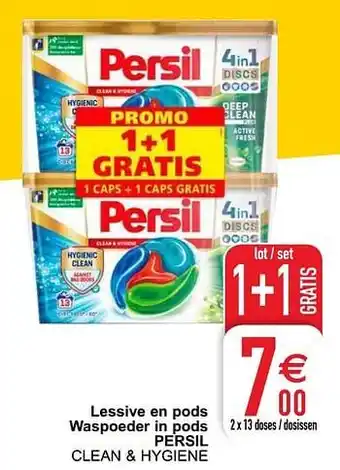 Cora Lessive en pods waspoeder in pods persil aanbieding