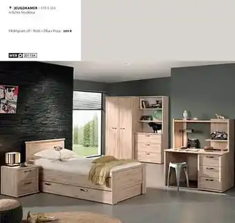 Krea Jeugdkamer kledingkast 2d aanbieding