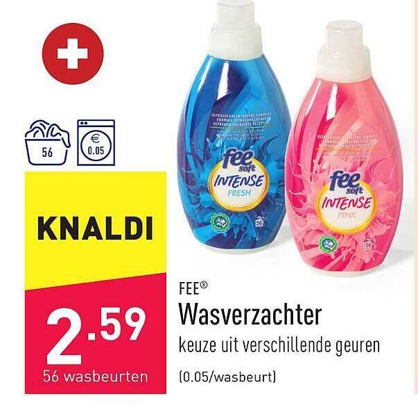 Fee wasverzachter promotie bij ALDI
