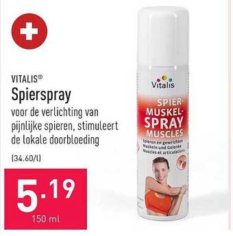 ALDI Vitalis spierspray aanbieding
