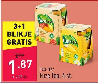 ALDI Fuze tea, 4 st aanbieding