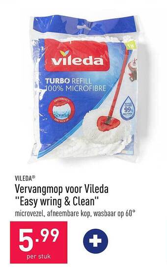 ALDI Vileda vervangmop voor vileda aanbieding