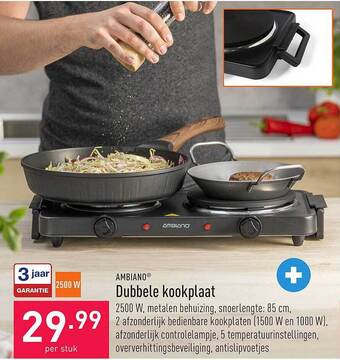 ALDI Dubbele kookplaat aanbieding