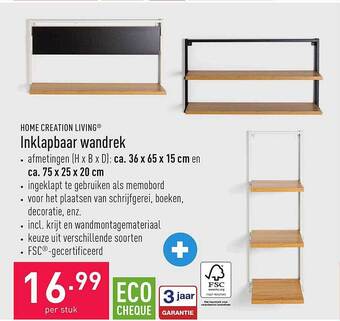Inklapbaar wandrek