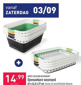 ALDI Opvouwbare wasmand aanbieding