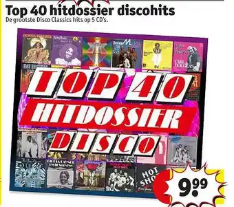 Kruidvat Top 40 Hitdossier Discohits aanbieding