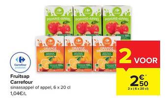 Carrefour Market Fruitsap aanbieding