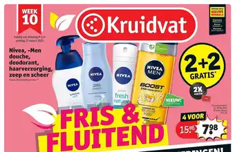 Kruidvat Nivea -men Douche, Deodorant, Haarverzorging, Zeep En Scheer aanbieding