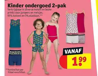 Kruidvat Kinder Ondergoed 2 Pak aanbieding