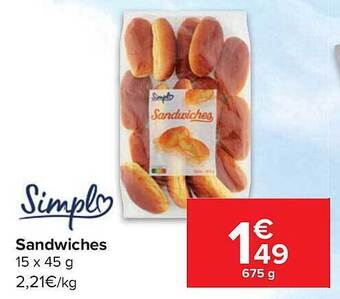 Carrefour Market Sandwiches aanbieding
