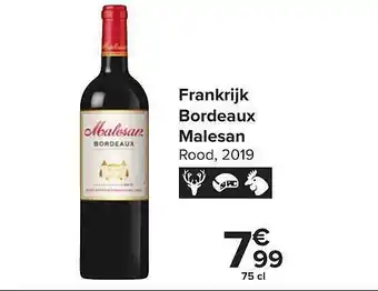 Carrefour Market Bordeaux malesan aanbieding