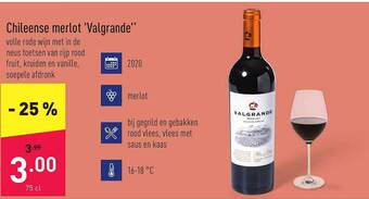 ALDI Chileense merlot valgrande aanbieding