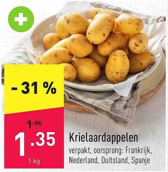 ALDI Krielaardappelen aanbieding