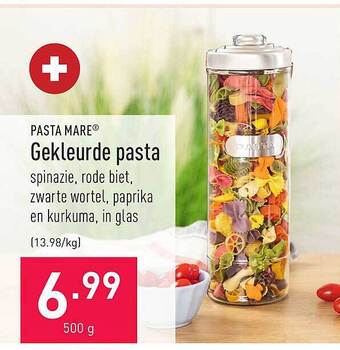 ALDI Gekleurde pasta aanbieding