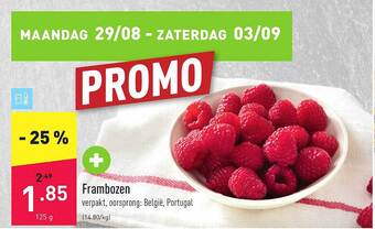 ALDI Frambozen aanbieding